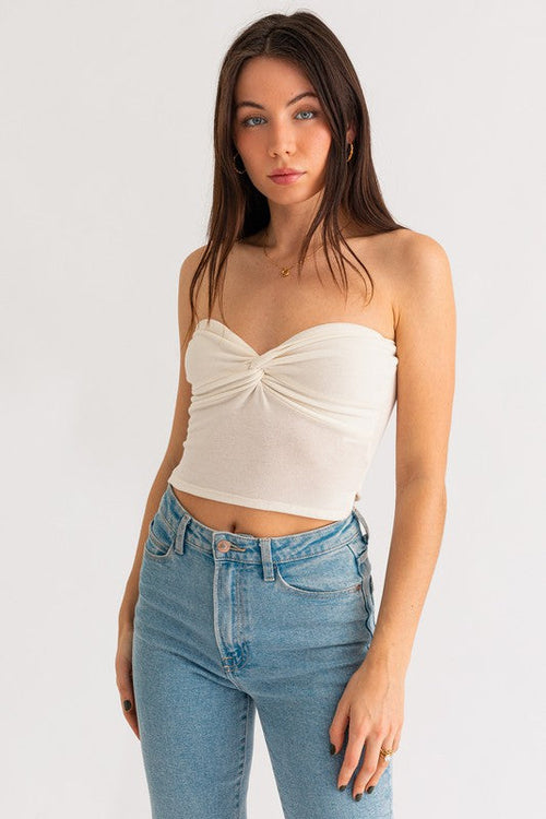 TWIST TUBE CROP TOP