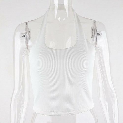 Double-layer Solid Sleevless Tank Top