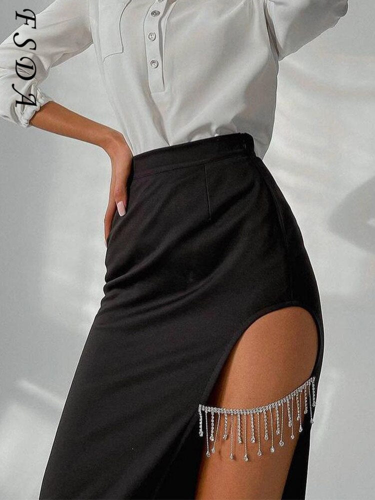 Midi Split Bodycon Skirts