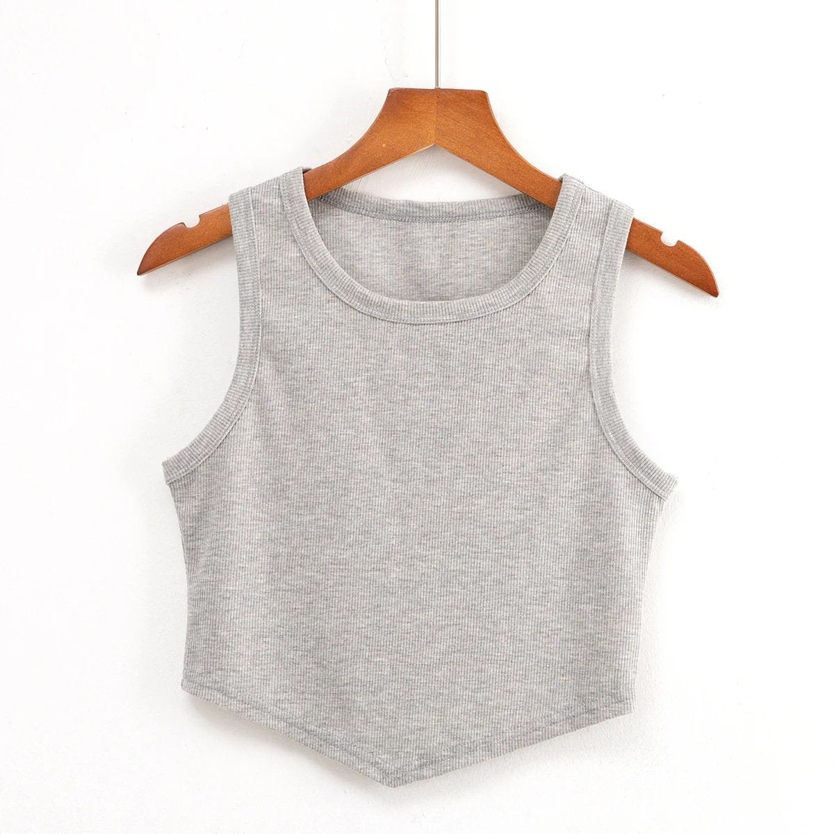 Women Solid Color Tank Top Blouse