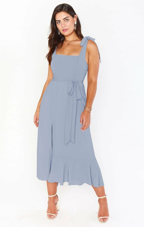 Sleeveless High Split Dress