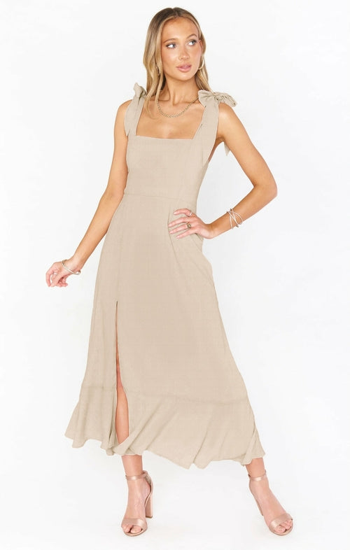 Sleeveless High Split Dress