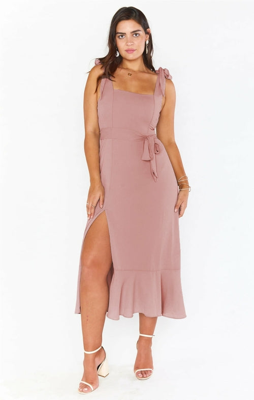 Sleeveless High Split Dress