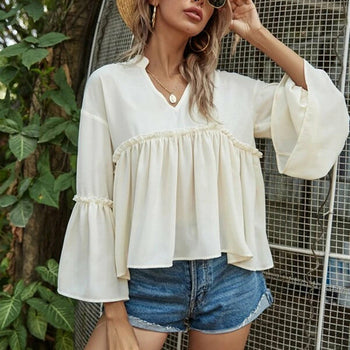 Spring Summer Loose Casual Blouse